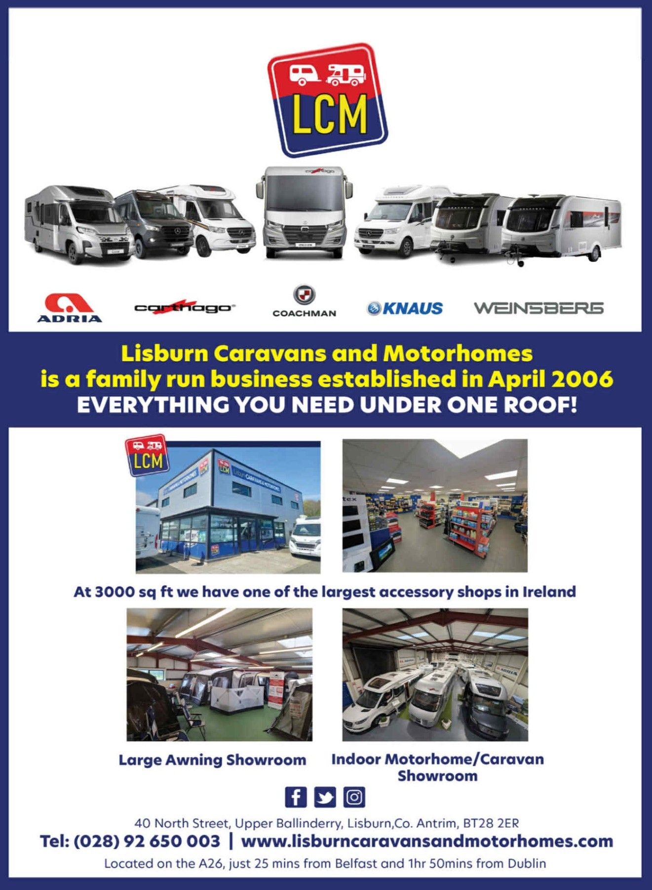 Lisburn Caravan & Motorhomes - Camping Club Card by CampingNI