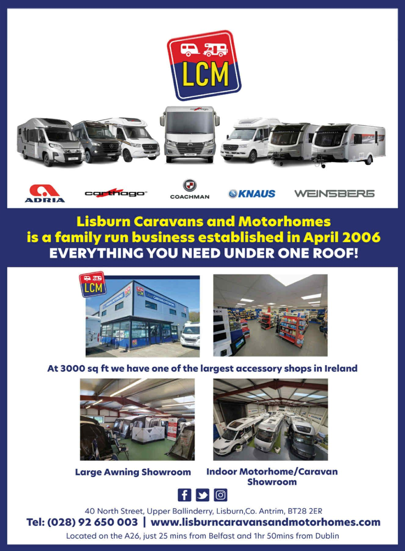 Lisburn Caravan & Motorhomes - Camping Club Card by CampingNI