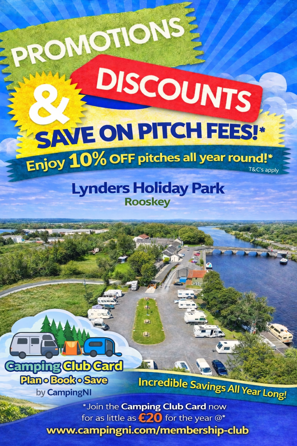 Lynders Holiday Park Rooskey - Camping Club Card by CampingNI Lynders Holiday Park Rooskey - Camping Club Card by CampingNI
