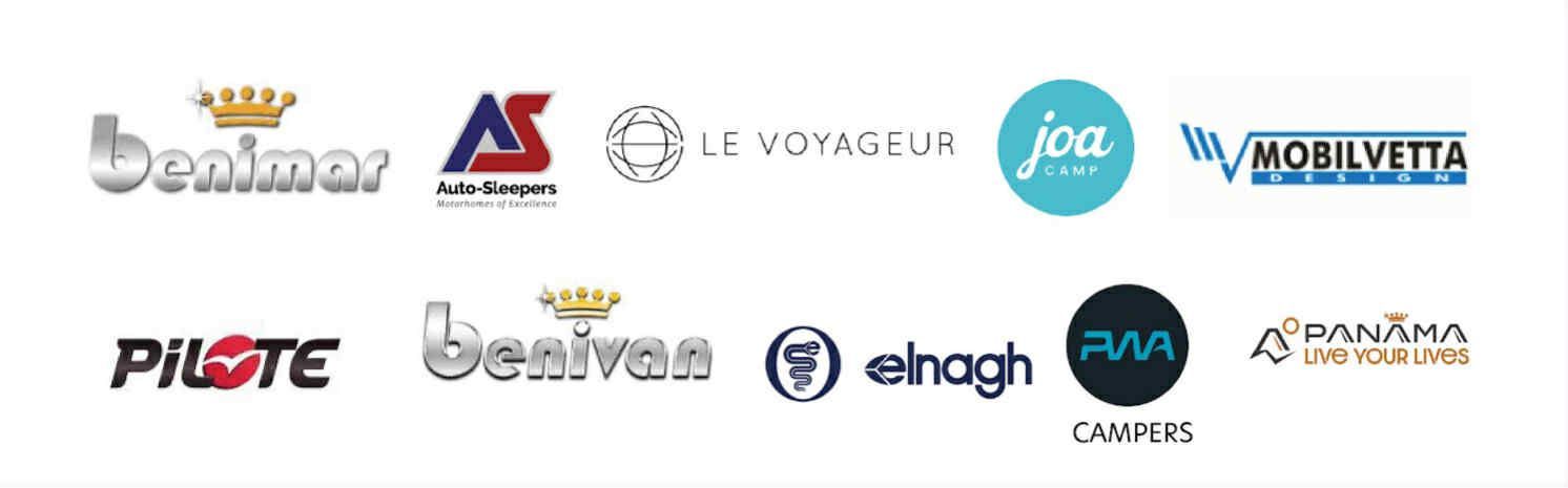 Benimar, Le Voyageur, Joa Camp, Auto-Sleepers,  Mobilvetta, Pilote, Benivan, Elnagh, Platimum Wave, Panama Manufacturers at CamperNi - Camping Club Card by CampingNI