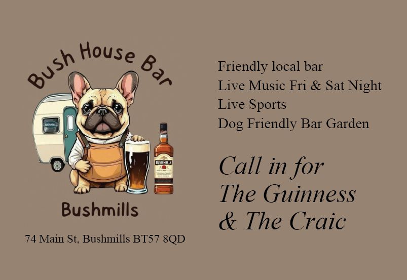 Bush House Bar Bushmills - Camping Club Card by CampingNI