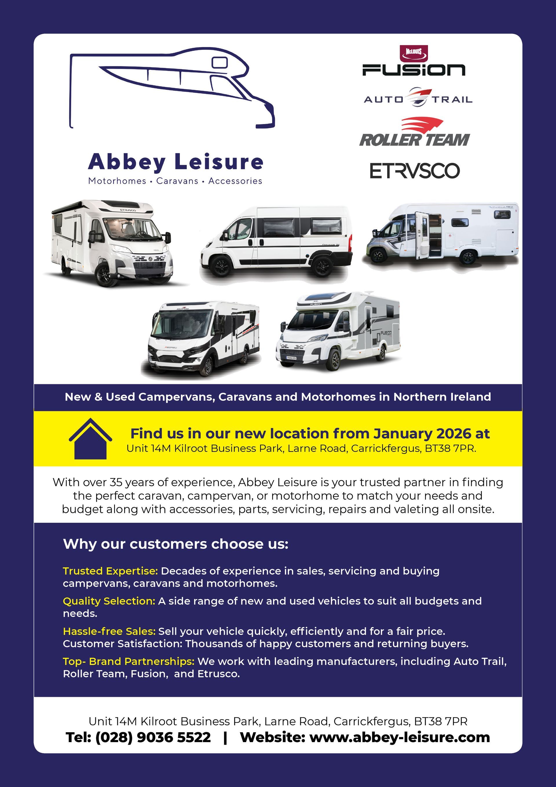 Abbey Leisure - Camping Club Card by CampingNI Abbey Leisure - Camping Club Card by CampingNI