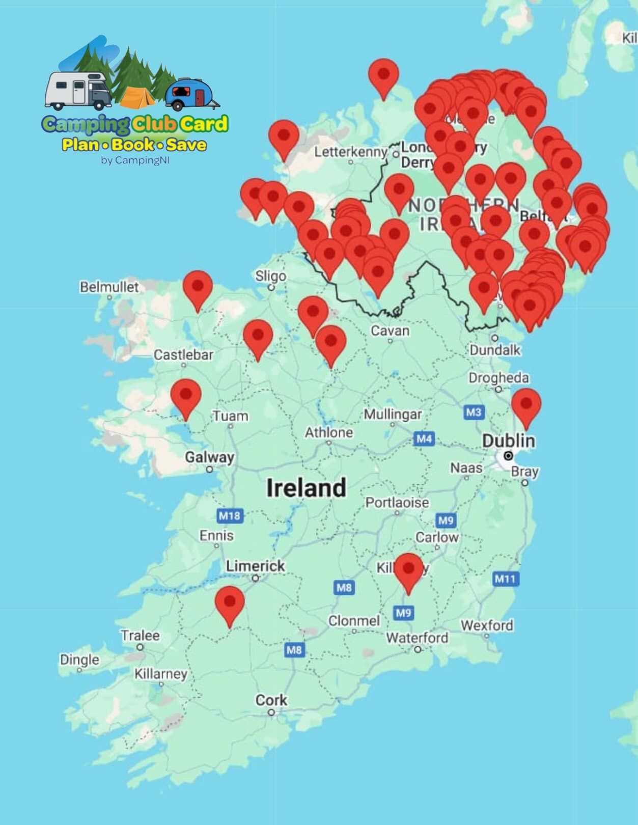2025 bookings now open for several sites across Ireland