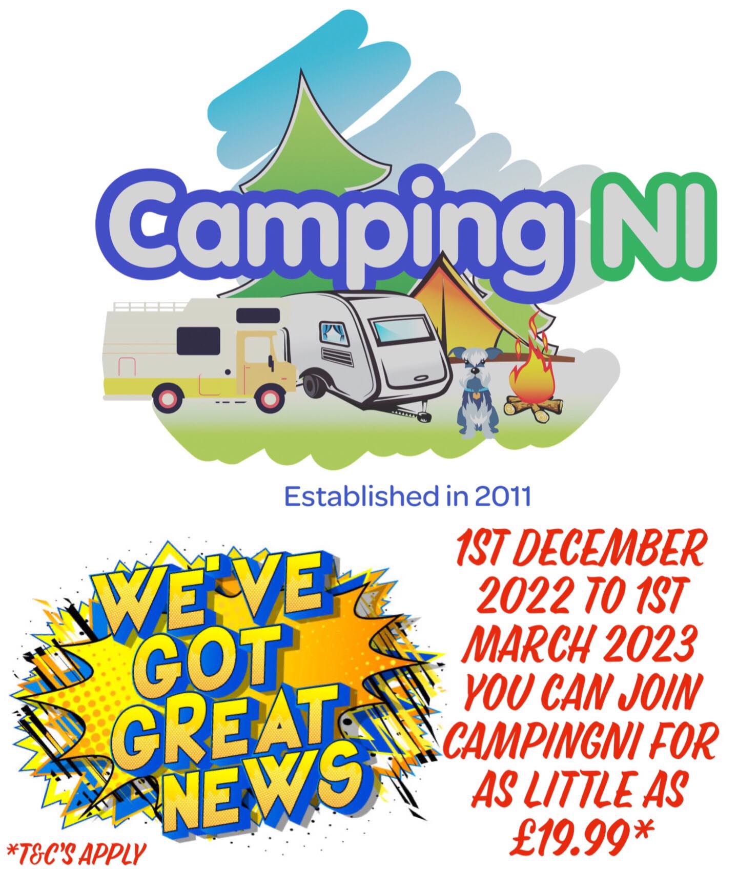 CampingNI membership offer