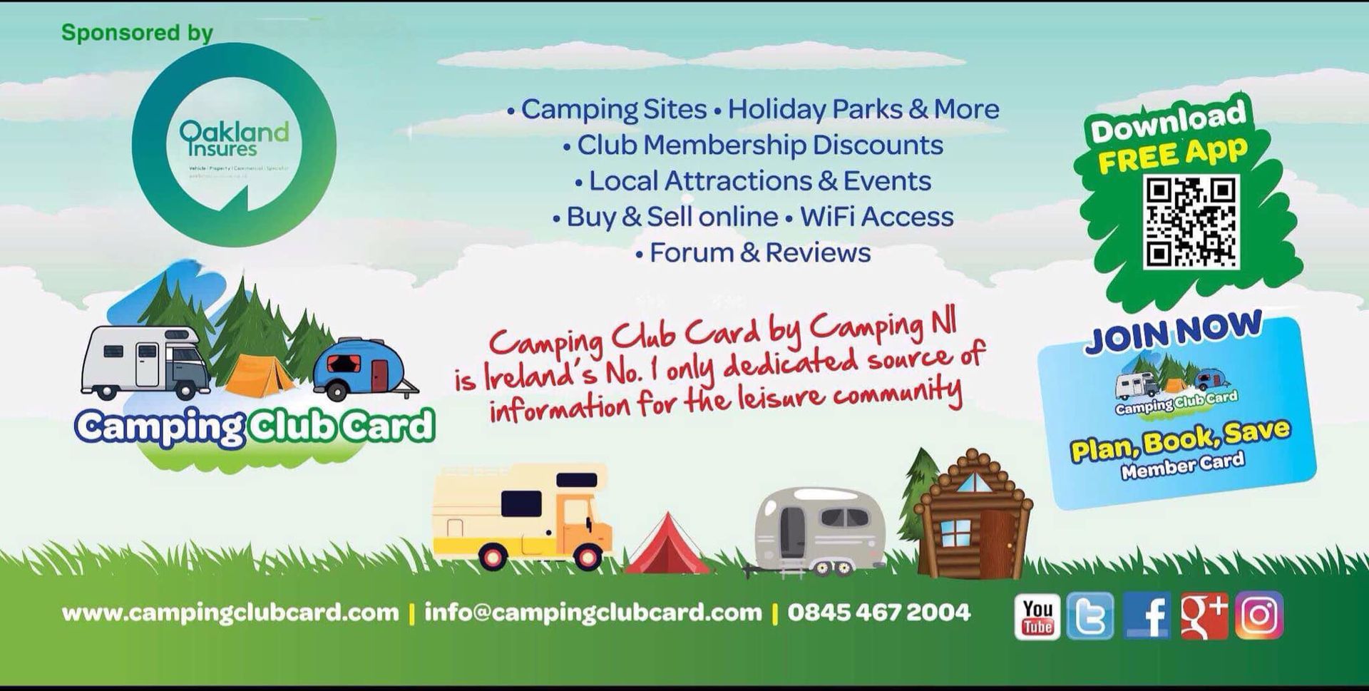 Camping Club Card by CampingNI Business Directory