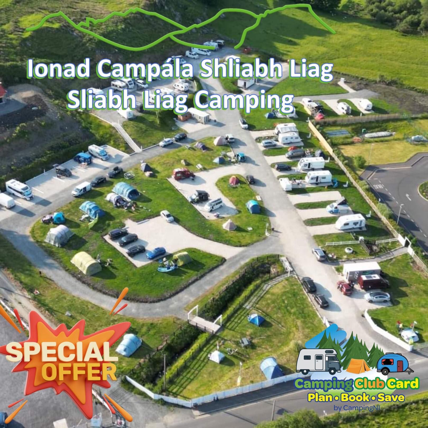 Sliabh Liag Camping Camping Club Card by CampingNI members discount