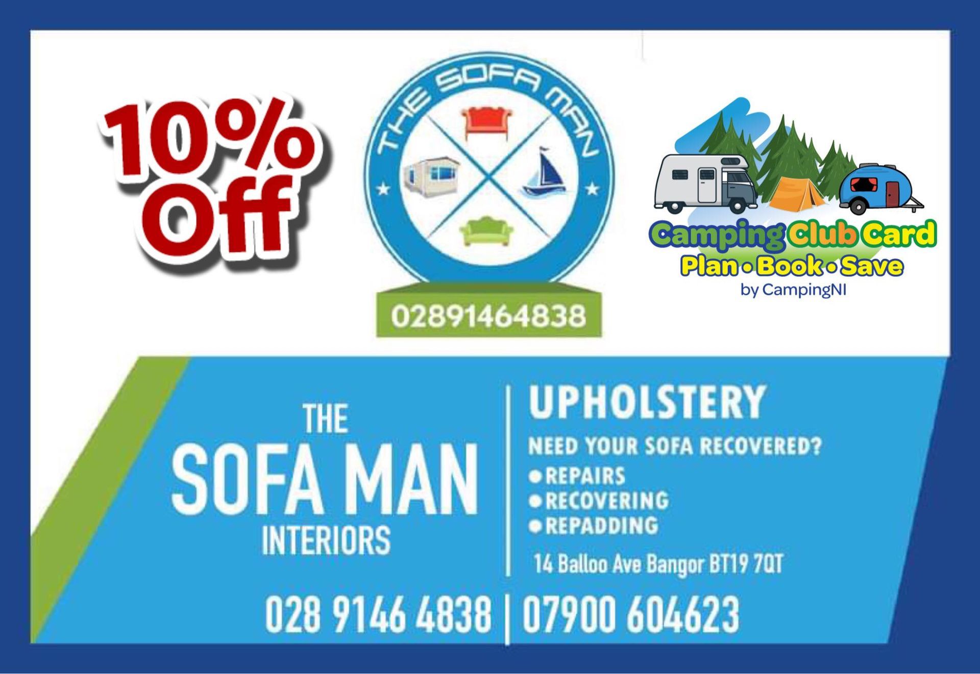 Check out The Sofaman Bangor for all you upholstery needs