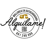 Un logotipo para una empresa llamada mallorcan autocaravana.com