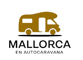 Un logotipo para una empresa llamada mallorcan autocaravana.com