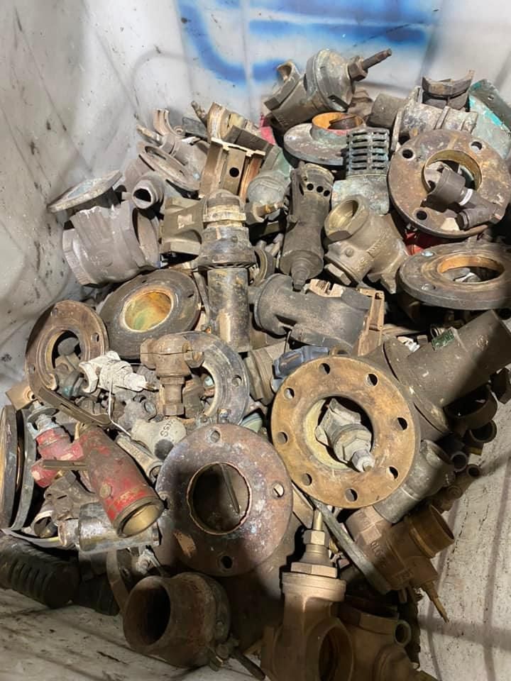 Pile Of Discarded Bronze And Brass Plumbing Parts — H&H Metal Recycling in Kenilworth, QLD