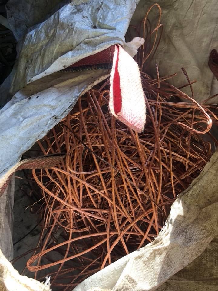 Bag Filled With Tangled Copper Wires — H&H Metal Recycling in Mudjimba, QLD
