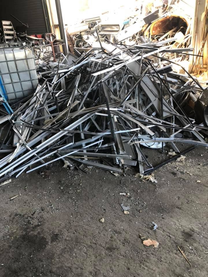 Pile Of Scrap Metal, Likely For Recycling, In A Dirty Industrial Setting — H&H Metal Recycling in Beerwah, QLD
