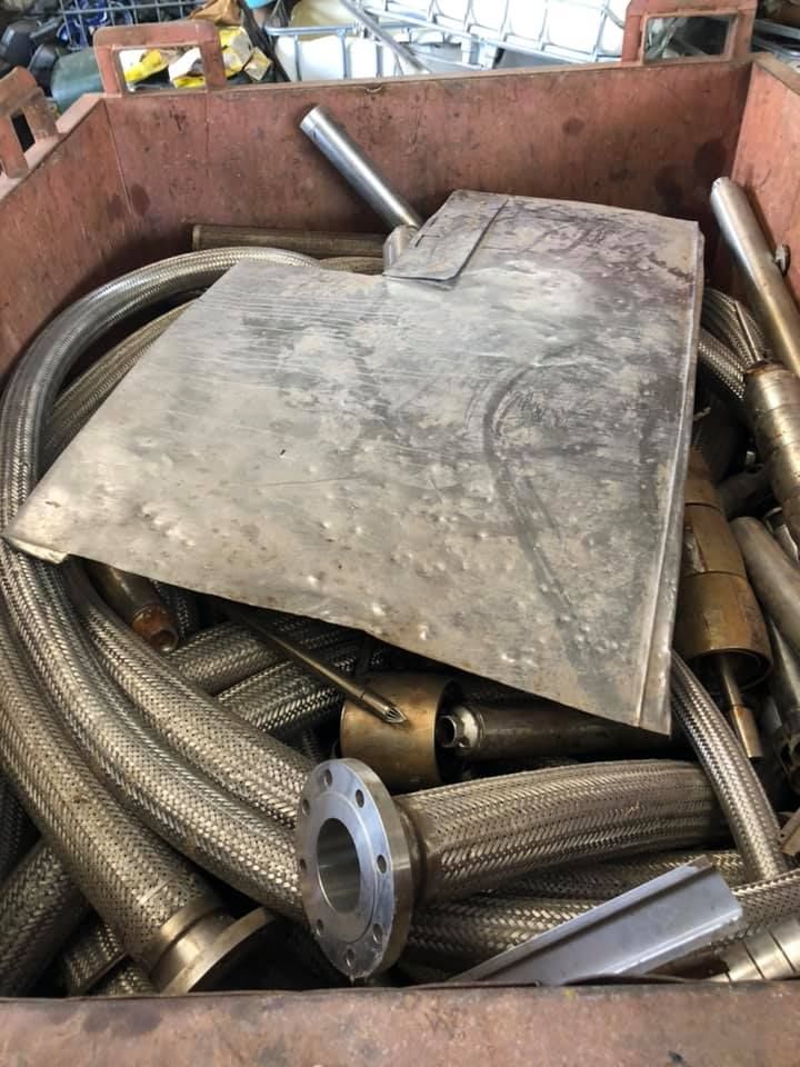 Metal Scrap Pile In A Bin — H&H Metal Recycling in Glass House Mountains, QLD