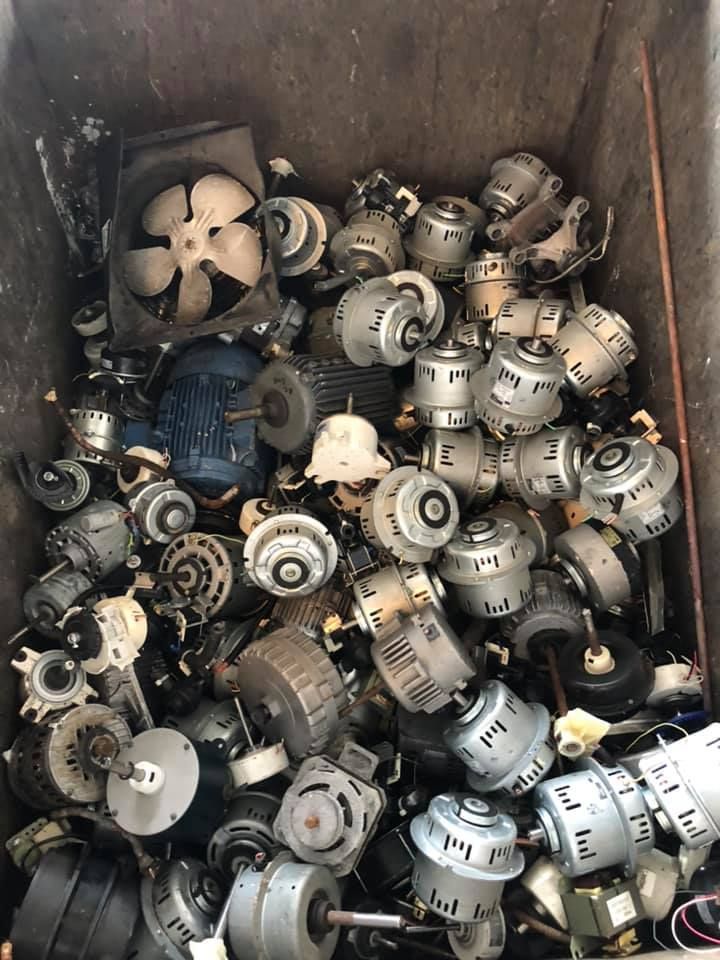 Pile Of Small Electric Motors — H&H Metal Recycling in Glass House Mountains, QLD