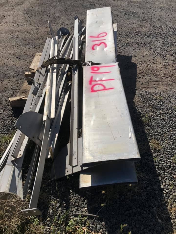 Pile Of Silver Metal Pieces, Possibly Signage Components — H&H Metal Recycling in Caloundra West, QLD