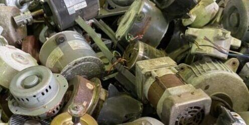 Stack of Electric Motors — H & H Metal Recycling In Kunda Park, QLD