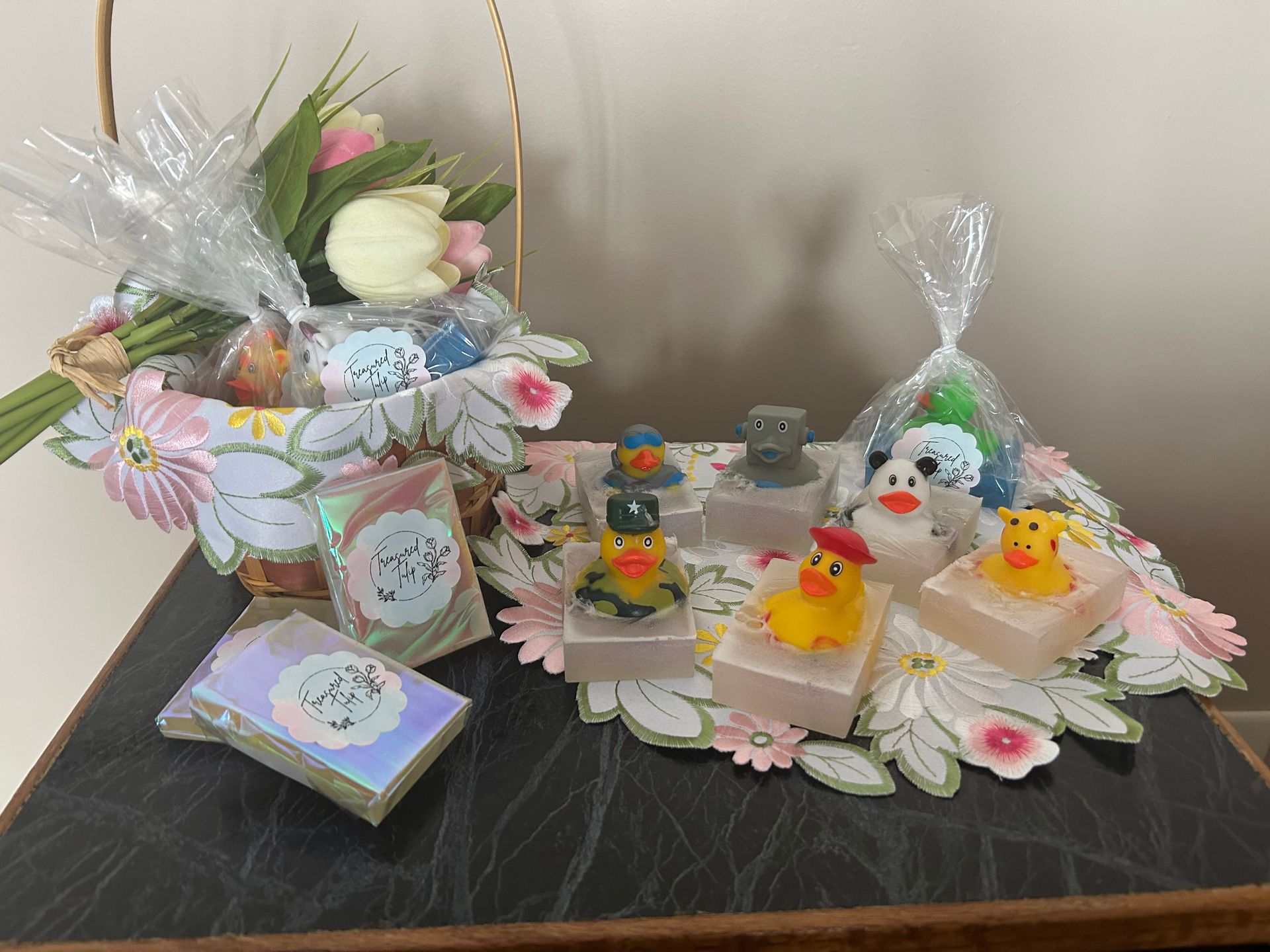 Rubber Duck Soap Bar - Grape - Purple Iridescent