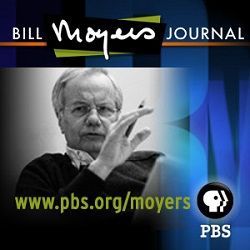 A child and a uniformed police officer stand in front of a police station with glass doors.