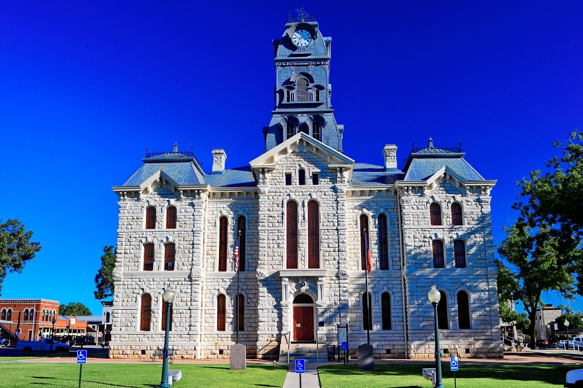 A large building with a clock tower on top of it