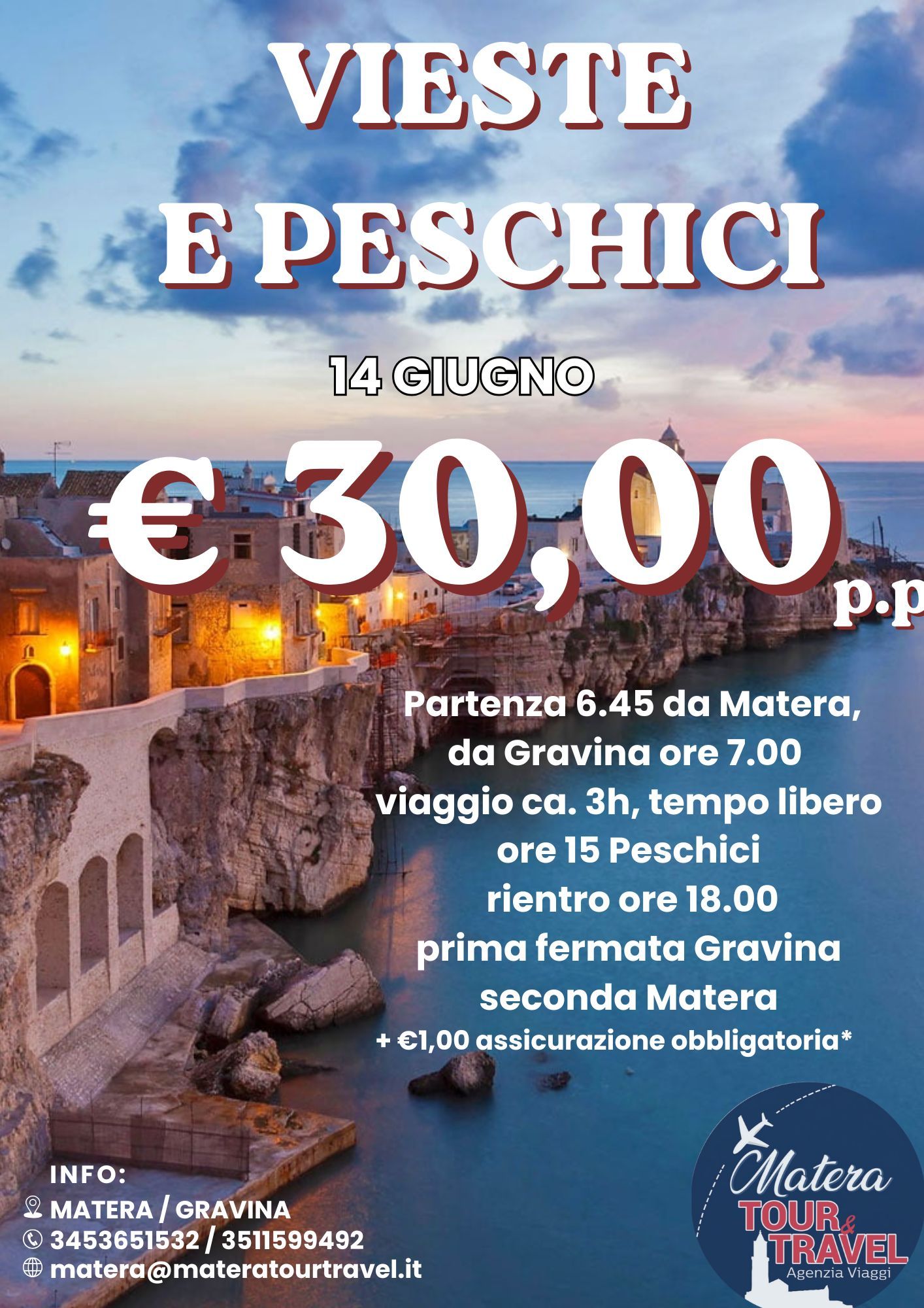 TOUR IN GIORNATA VIESTE E PESCHICI