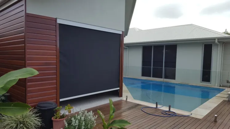 Awning Around Pool — Shutters in Bundaberg, QLD