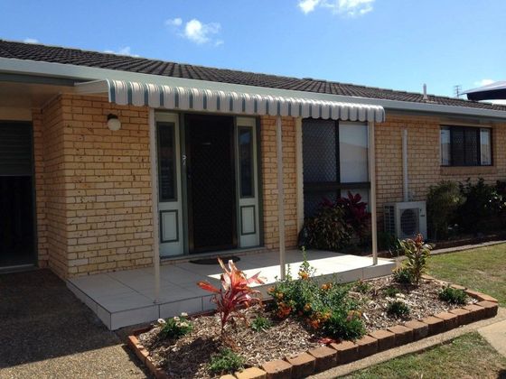 Aluminium Awnings Over Entryway — Shutters in Bundaberg, QLD