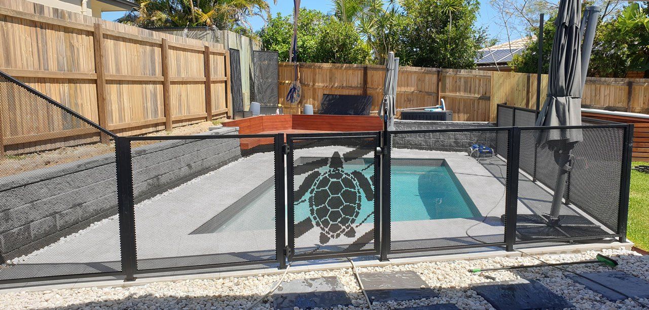 Turtle Pool Fence — Pool Perf in Bundaberg, QLD