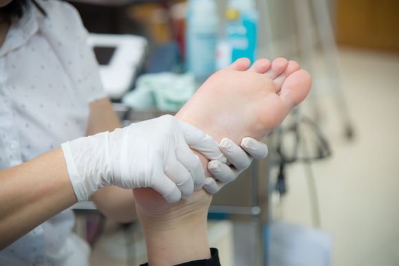 Foot Getting Examined — North Haven, CT — Advanced Foot Care Specialist Of Connecticut