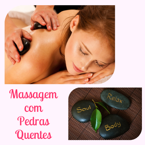 Massagem com pedras quentes
