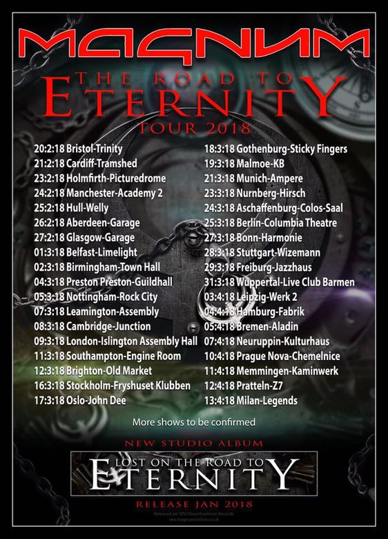 Magnum Tour 2018 The Road To Eternity