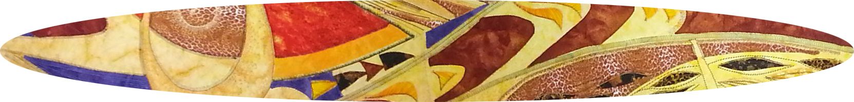 Textielkunst Detail Spiegeling III Dans