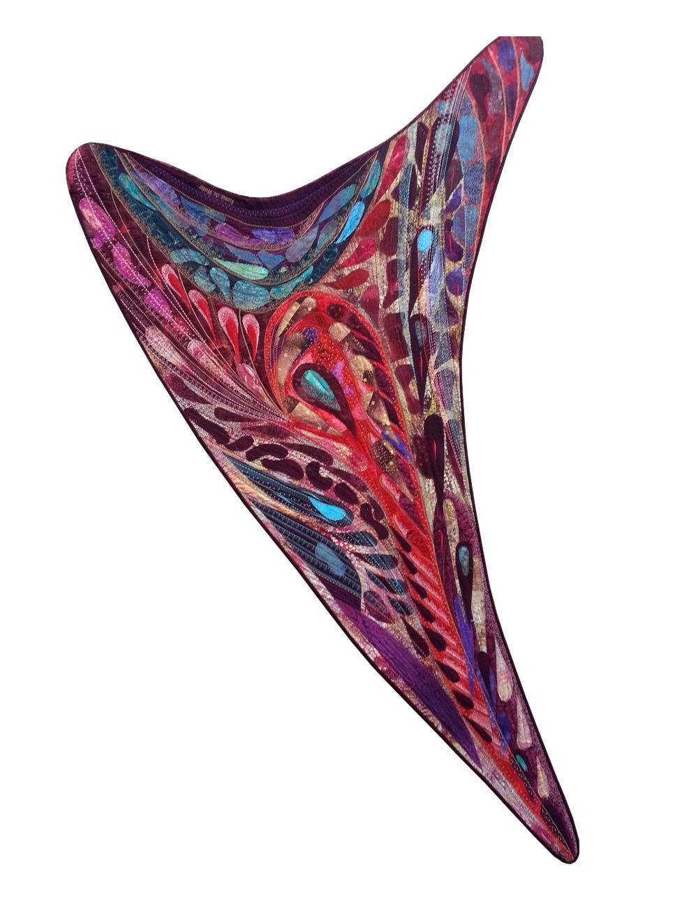 Aquarel semi abstract bloemvormen