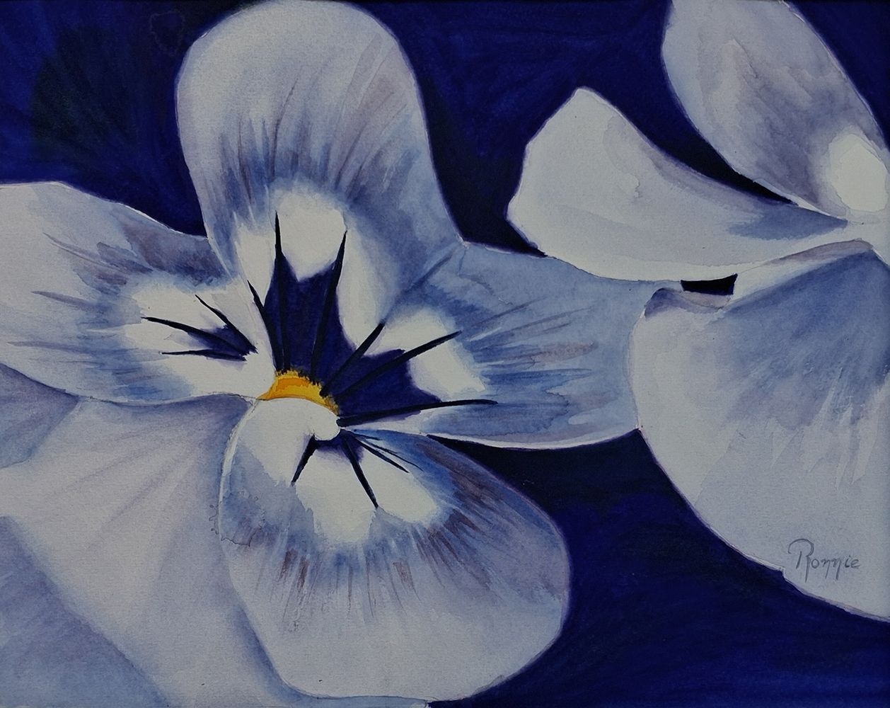 Aquarel van een viooltje