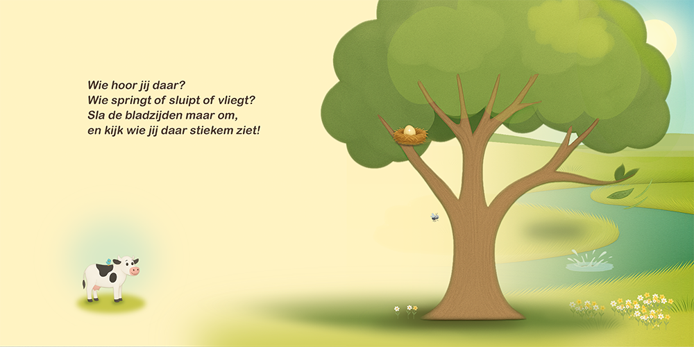 Vogel en Koe: Het ei pagina 3 en 4