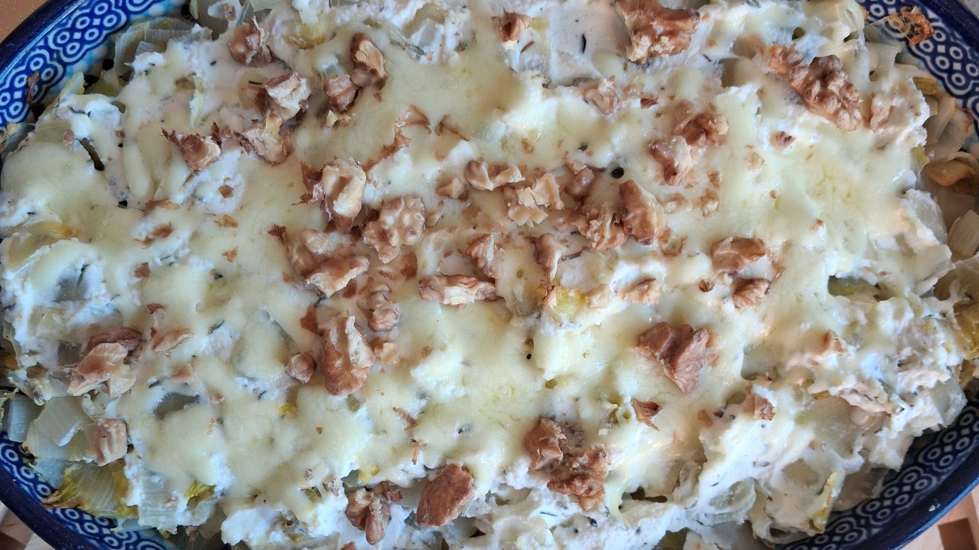 romige witlof met aardappels en ricotta