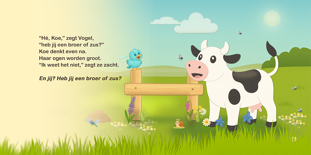 Vogel en Koe: Het ei pagina 3 en 4