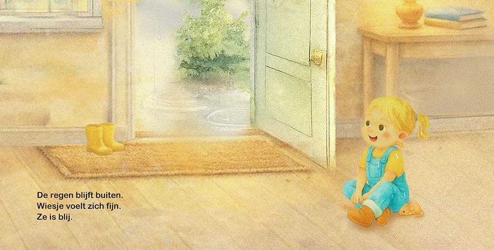 Wiesje en de regen spread 9