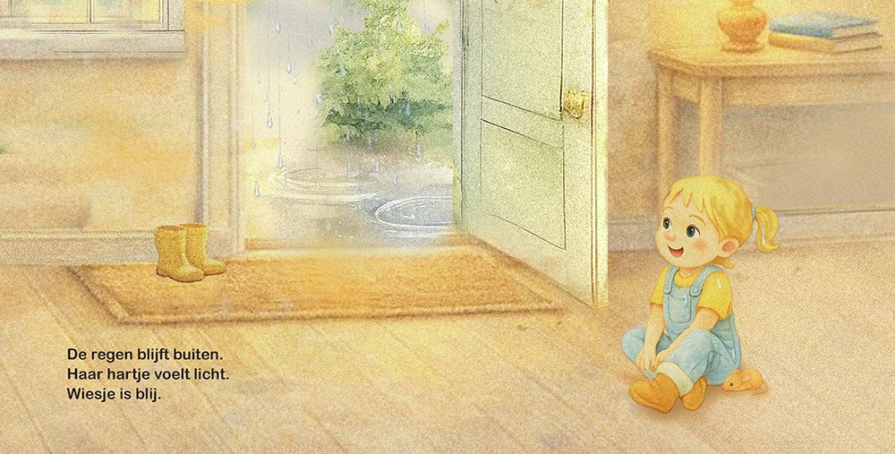 Wiesje en de regen  spread 10