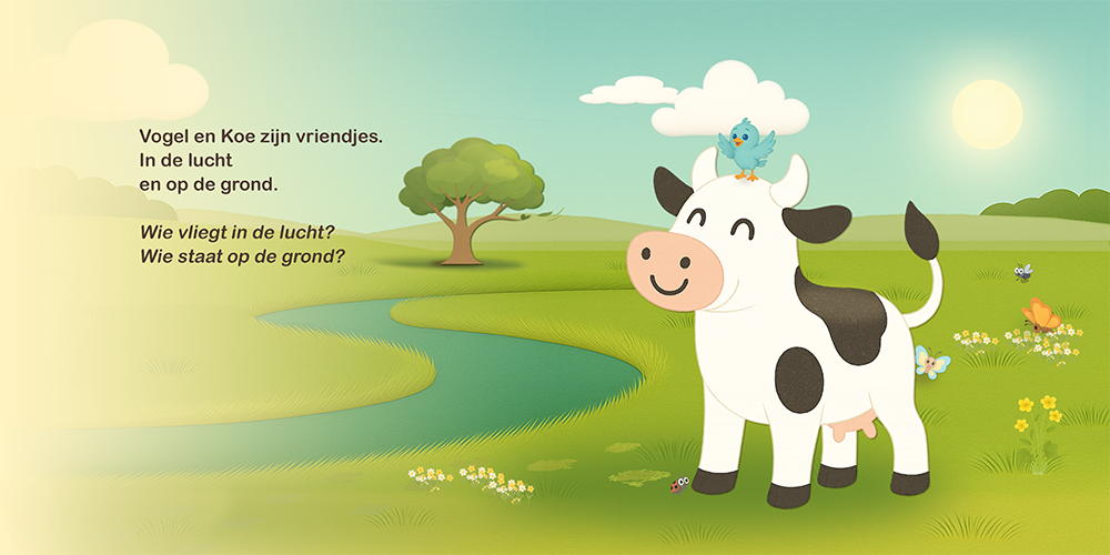 Vogel en Koe: Het ei pagina 21 en 22