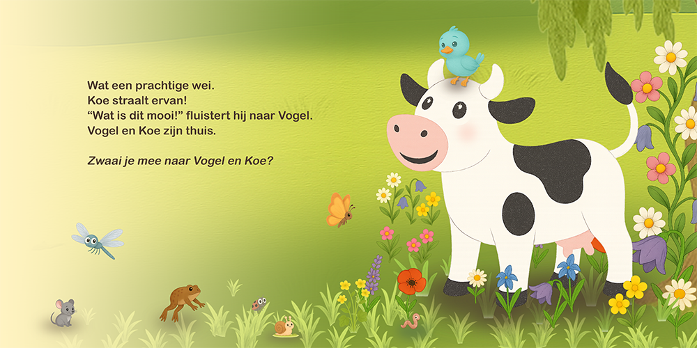 Vogel en Koe: Het ei pagina 21 en 22