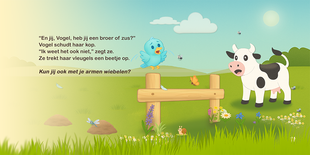 Vogel en Koe: Het ei pagina 5 en 6