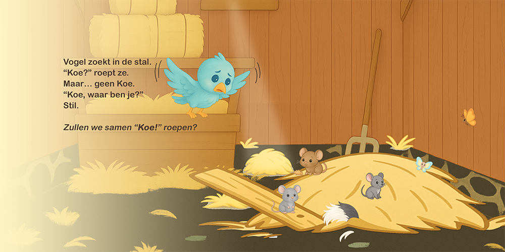 Vogel en Koe: Het ei pagina 5 en 6