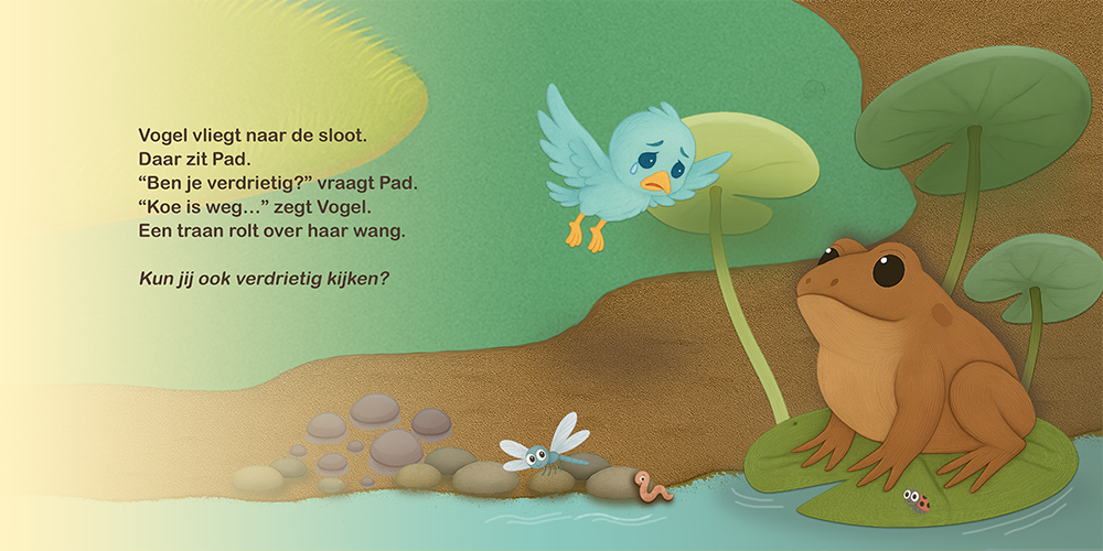 Vogel en Koe: Het ei pagina 7 en 8