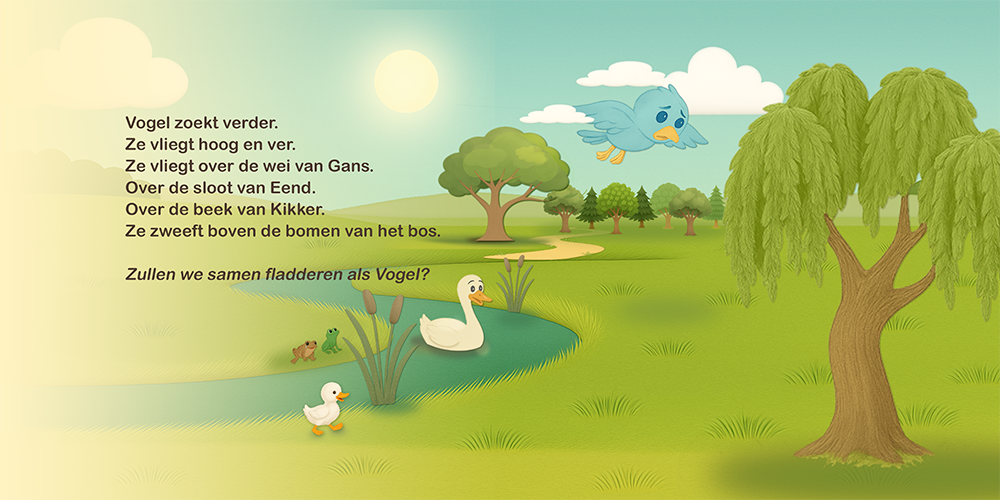 Vogel en Koe: Het ei pagina 9 en 10