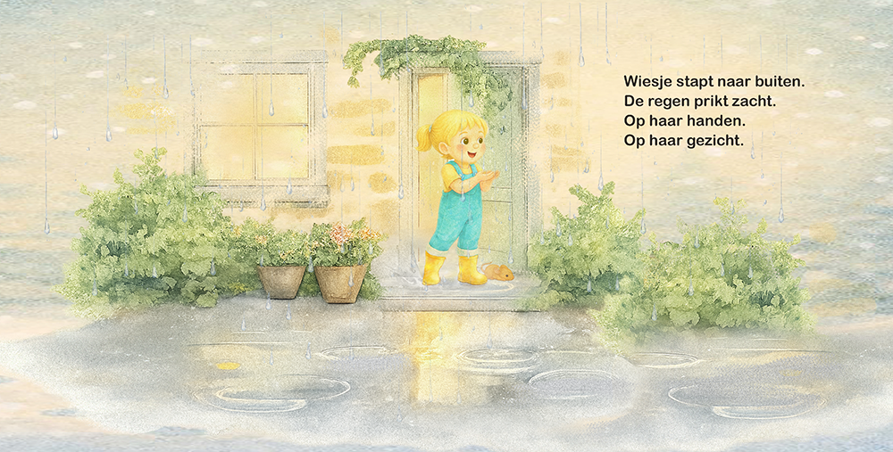 Wiesje en de regen spread 5