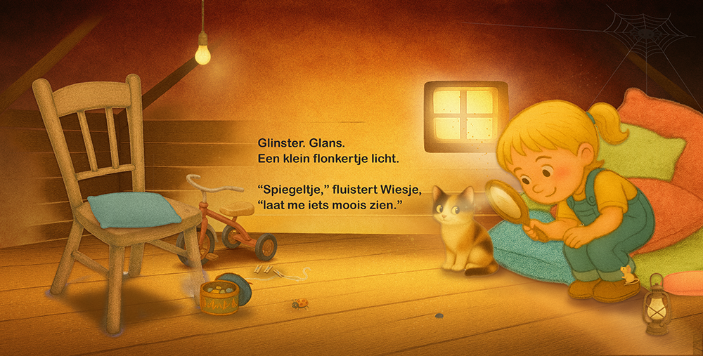 Wiesje en het geheim van de spiegel spread 5