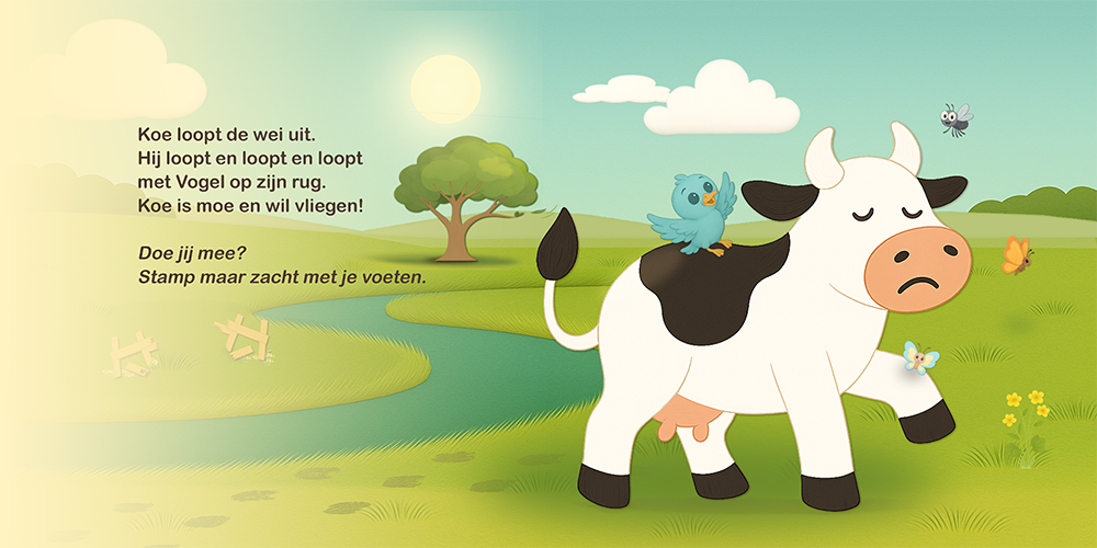 Vogel en Koe: Het ei pagina 11 en 12