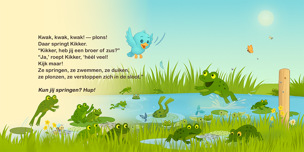 Vogel en Koe: Het ei pagina 15 en 16