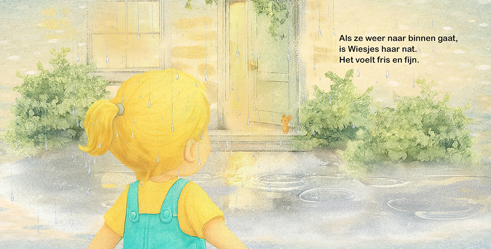 Wiesje en de regen spread 8