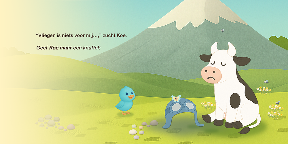 Vogel en Koe: Het ei pagina 19 en 20